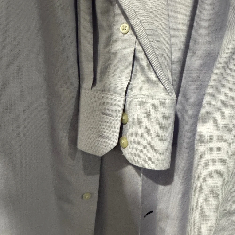 Banana Republic Men's Lavender Non-Iron Slim Fit Dress Shirt